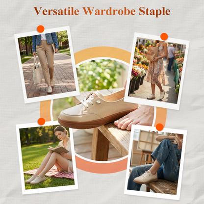 Chaussures décontractées à lacets pour femme à semelle souple