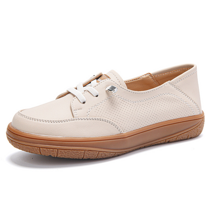 Chaussures décontractées à lacets pour femme à semelle souple