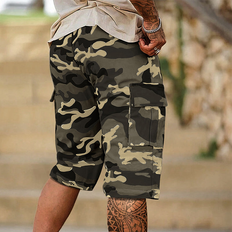 📢📢BIG SALE!!⏰Men's Camouflage Cargo Shorts – Multi-Pocket, Adjustable Waist & Breathable Fabric