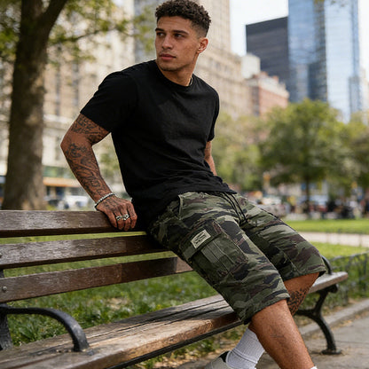 📢📢BIG SALE!!⏰Men's Camouflage Cargo Shorts – Multi-Pocket, Adjustable Waist & Breathable Fabric
