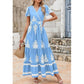⏳50 % de réduction pour une durée limitée⏰Robe longue bohème décontractée à col en V pour femme👗