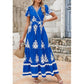 ⏳50 % de réduction pour une durée limitée⏰Robe longue bohème décontractée à col en V pour femme👗