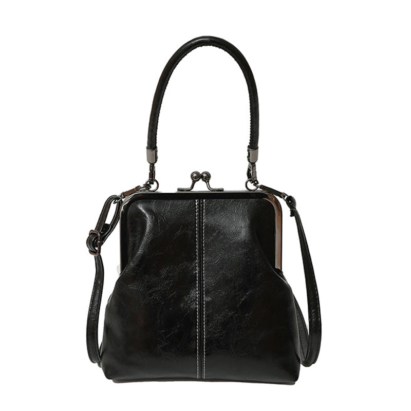 Sac bandoulière pour femme avec fermoir à boule et poignée supérieure