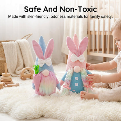 Poupée lapin sans visage pour décor de Pâques