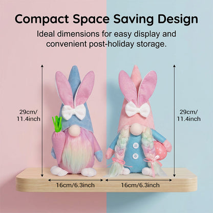 Poupée lapin sans visage pour décor de Pâques