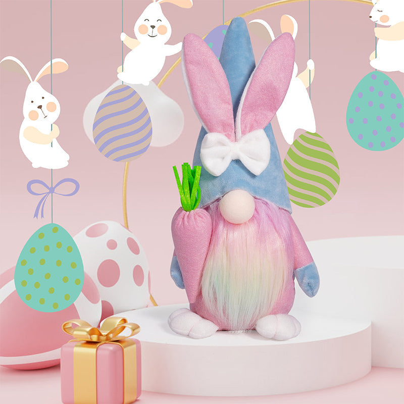 Poupée lapin sans visage pour décor de Pâques