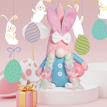 Poupée lapin sans visage pour décor de Pâques