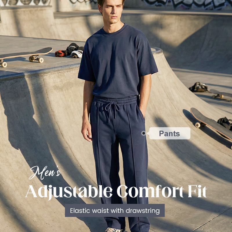 💐50% DE RÉDUCTION ! Pantalon droit homme taille élastique – Liberté de mouvement absolue 🏃‍♂️💨【Offre Limitée】