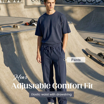 💐50% DE RÉDUCTION ! Pantalon droit homme taille élastique – Liberté de mouvement absolue 🏃‍♂️💨【Offre Limitée】