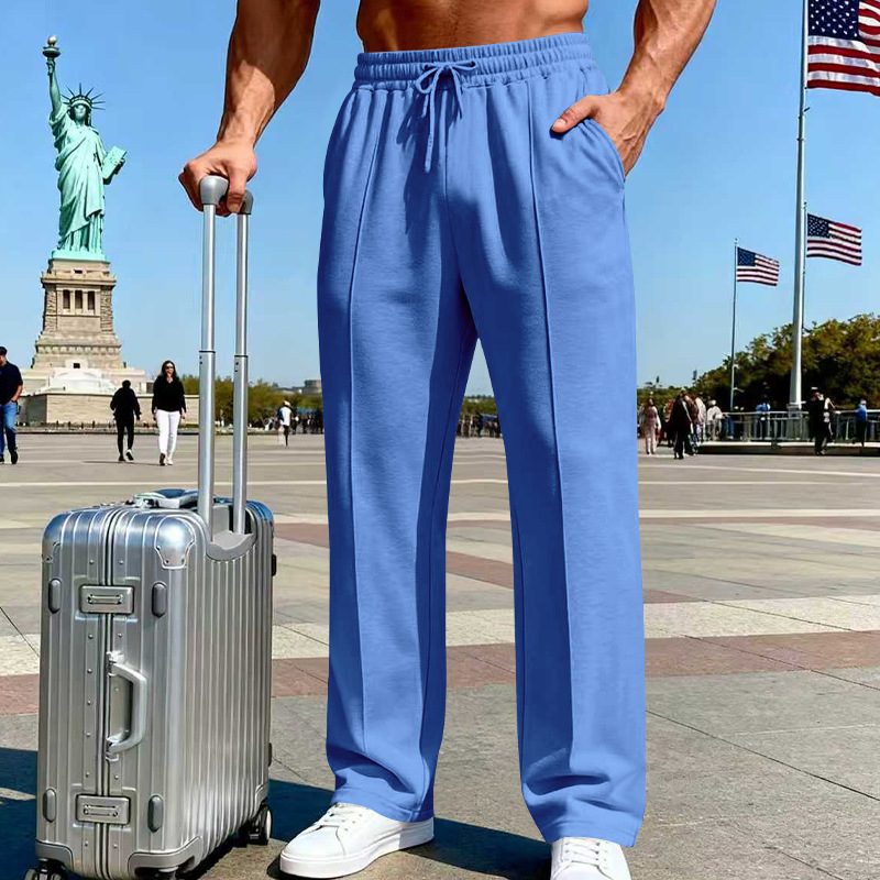 💐50% DE RÉDUCTION ! Pantalon droit homme taille élastique – Liberté de mouvement absolue 🏃‍♂️💨【Offre Limitée】