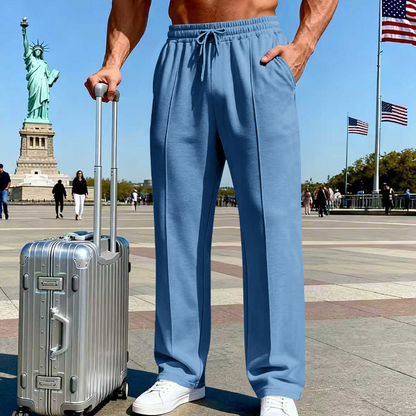 💐50% DE RÉDUCTION ! Pantalon droit homme taille élastique – Liberté de mouvement absolue 🏃‍♂️💨【Offre Limitée】