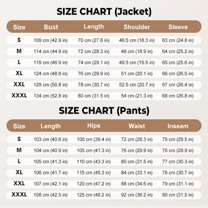 Ensemble décontracté veste à manches longues et pantalon