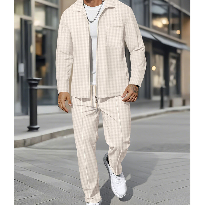 Ensemble décontracté veste à manches longues et pantalon