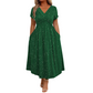 ⏰🔥OFFRE LIMITÉE : 50 % DE RÉDUCTION ! 💖Robe élégante femme à col V avec détail torsadé sur le devant