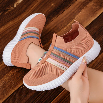 👟 🏃 Baskets slip-on respirantes en mesh pour femmes – Légères, confortables et parfaites au quotidien 🌸