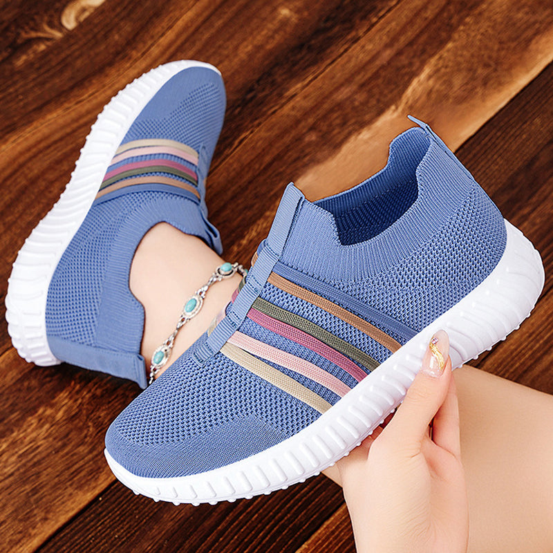 👟 🏃 Baskets slip-on respirantes en mesh pour femmes – Légères, confortables et parfaites au quotidien 🌸