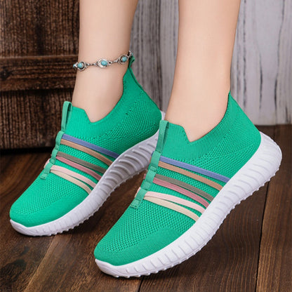 👟 🏃 Baskets slip-on respirantes en mesh pour femmes – Légères, confortables et parfaites au quotidien 🌸