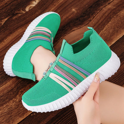 👟 🏃 Baskets slip-on respirantes en mesh pour femmes – Légères, confortables et parfaites au quotidien 🌸