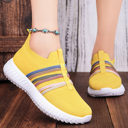 👟 🏃 Baskets slip-on respirantes en mesh pour femmes – Légères, confortables et parfaites au quotidien 🌸