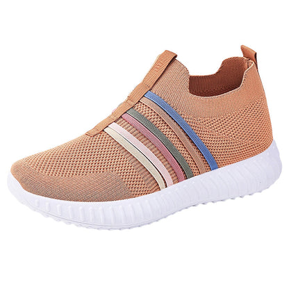 👟 🏃 Baskets slip-on respirantes en mesh pour femmes – Légères, confortables et parfaites au quotidien 🌸