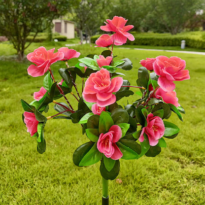 💐50% DE RÉDUCTION! ☀️ Lumière Solaire sur Piquet de Fleur d'Azalée de Simulation – Étanche, Automatique & Parfaite pour le Jardin 🏡