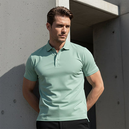 📢📢60 % de réduction !! ⏰T-shirt à col et manches courtes à séchage rapide pour homme