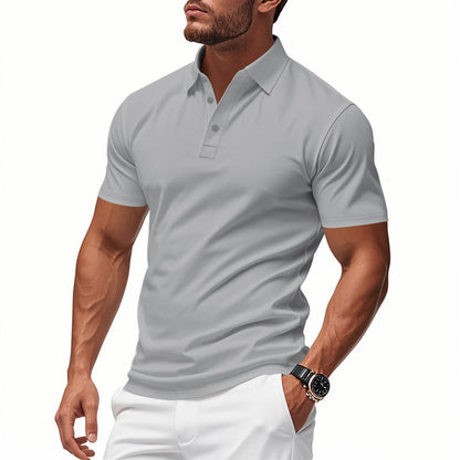📢📢60 % de réduction !! ⏰T-shirt à col et manches courtes à séchage rapide pour homme