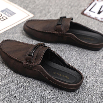Mocassins mules décontractés ouverts à l’arrière pour homme