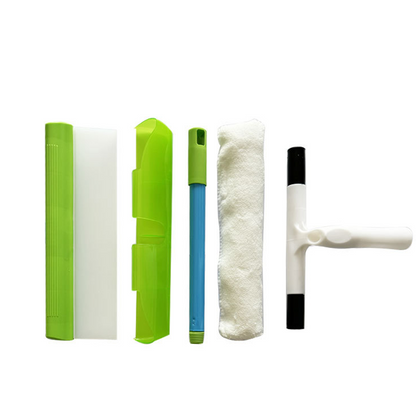 🧽✨ Kit de 5 Raclettes Anti-Rayures • Nettoyage Vitres Sans Traces ✨🧼