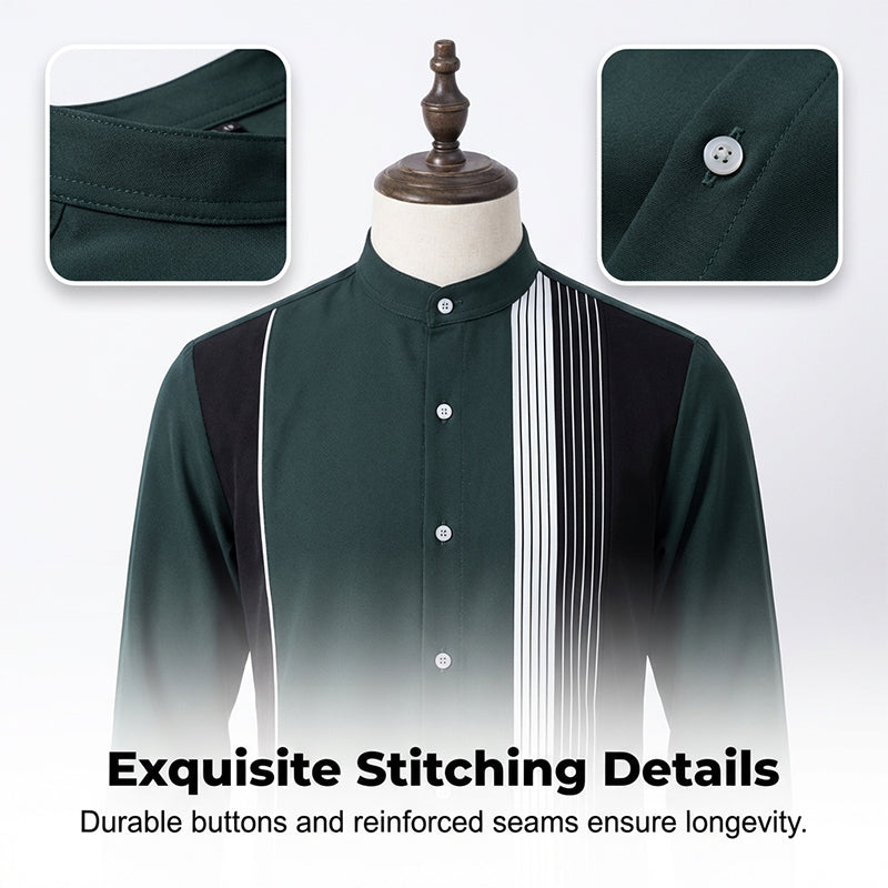 Ensemble 2 pièces homme chemise rayée et pantalon – style sans effort