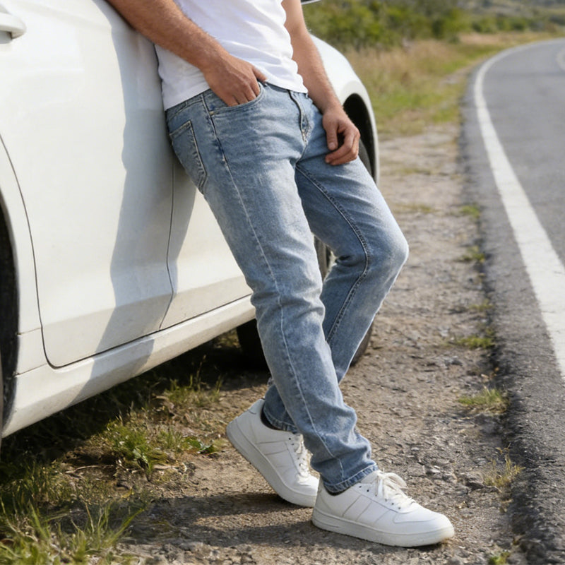 ⏳Offre spéciale à durée limitée⏰ Jean extensible moderne slim fit pour homme