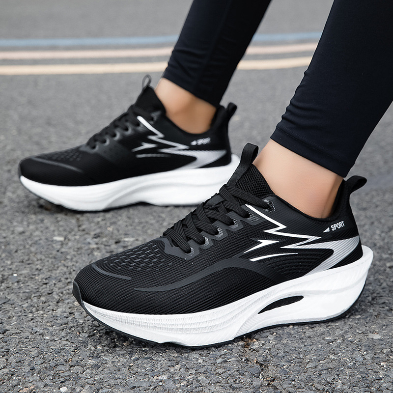 👟 Chaussures de course amortissantes en mesh respirant 🏃Semelle Épaisse Amortissante & Mesh Ultra-Léger pour Course & Marche