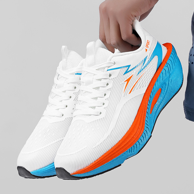 👟 Chaussures de course amortissantes en mesh respirant 🏃Semelle Épaisse Amortissante & Mesh Ultra-Léger pour Course & Marche
