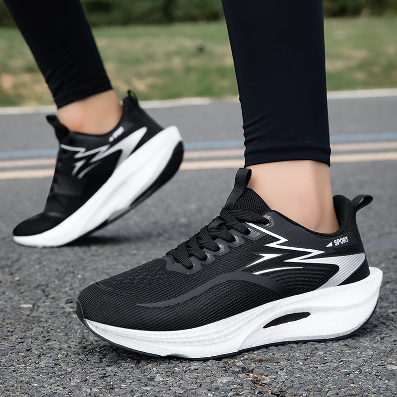 👟 Chaussures de course amortissantes en mesh respirant 🏃Semelle Épaisse Amortissante & Mesh Ultra-Léger pour Course & Marche