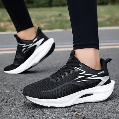 👟 Chaussures de course amortissantes en mesh respirant 🏃Semelle Épaisse Amortissante & Mesh Ultra-Léger pour Course & Marche