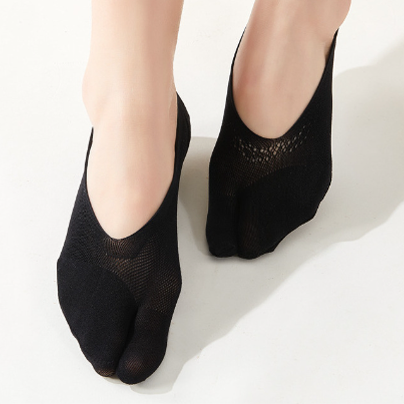 Chaussettes d'été à cinq orteils peu profondes