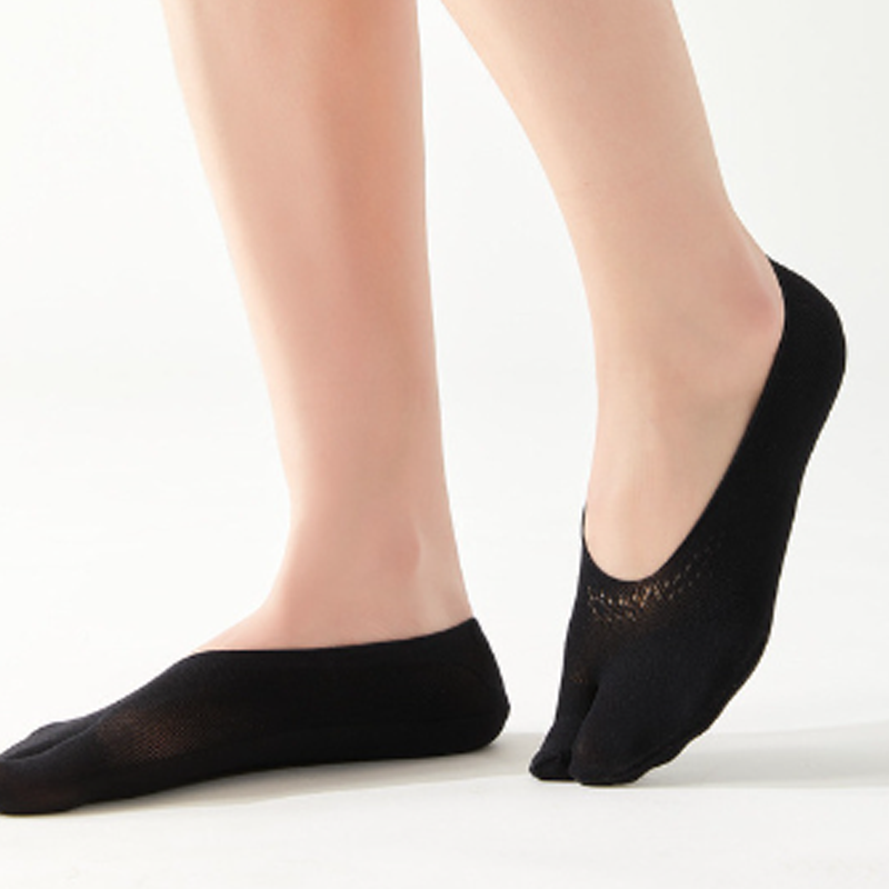 Chaussettes d'été à cinq orteils peu profondes