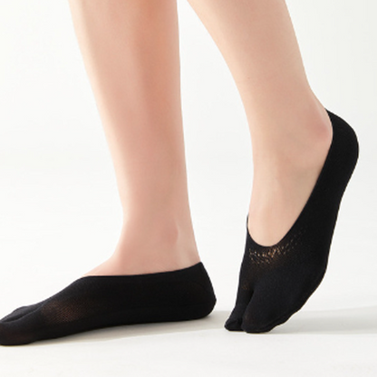 Chaussettes d'été à cinq orteils peu profondes