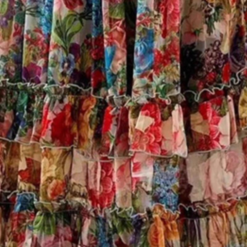 💐50% DE RÉDUCTION ! Robe Légère & Aérienne – Imprimé Floral, Col V 🌸☁️【Prix Exceptionnel】