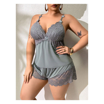 💐50% DE RÉDUCTION ! Pyjama Femme Dentelle – Touche Romantique pour Nuits Douces 💕🌙【Offre Limitée】