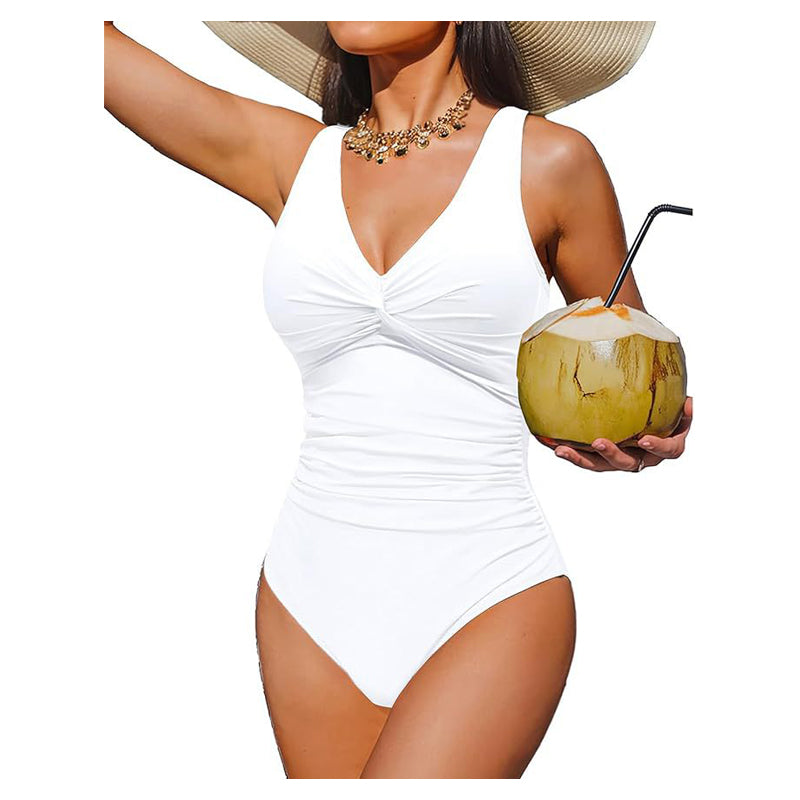 Maillot de bain une-pièce effet ventre plat pour femme