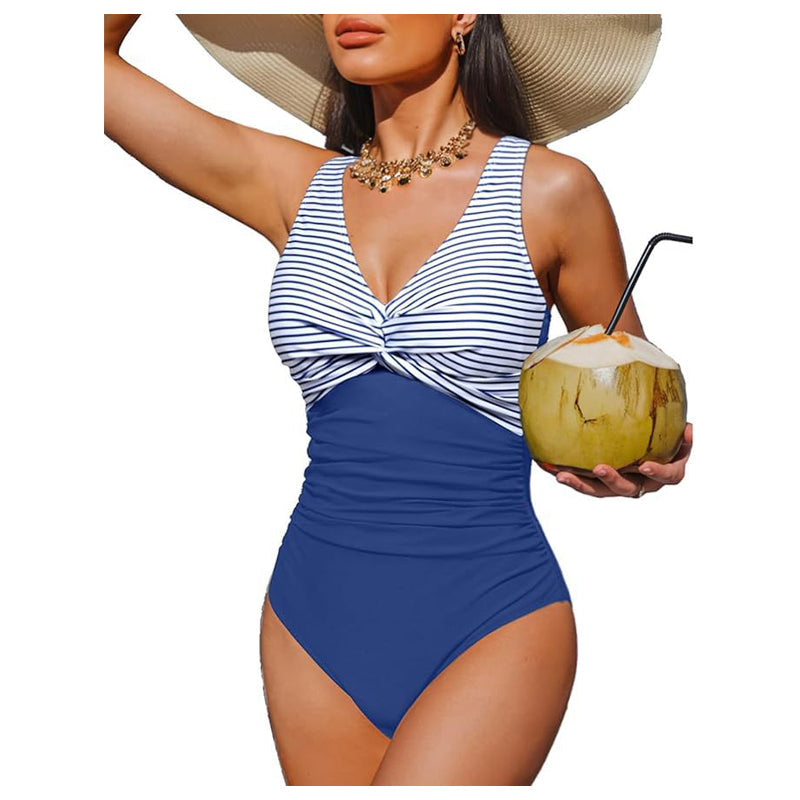 Maillot de bain une-pièce effet ventre plat pour femme