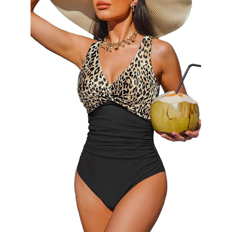 Maillot de bain une-pièce effet ventre plat pour femme