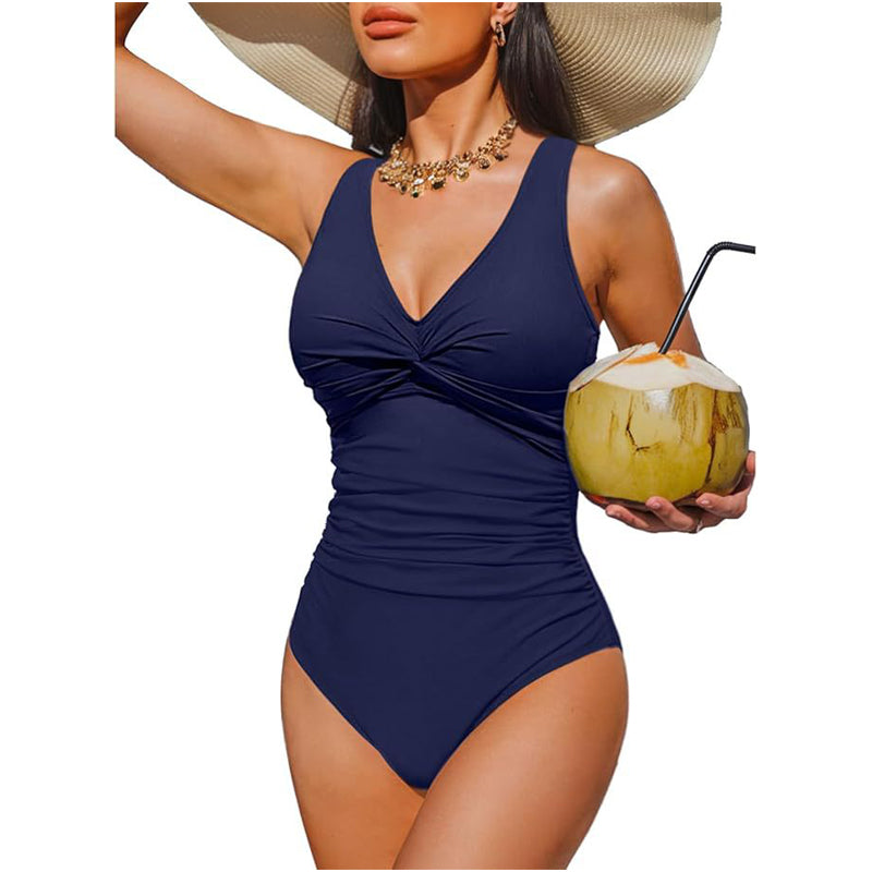 Maillot de bain une-pièce effet ventre plat pour femme
