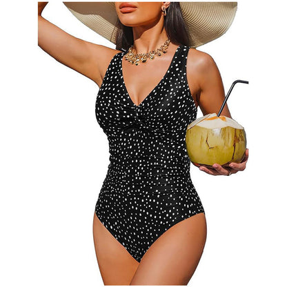 Maillot de bain une-pièce effet ventre plat pour femme