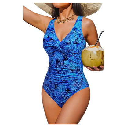 Maillot de bain une-pièce effet ventre plat pour femme