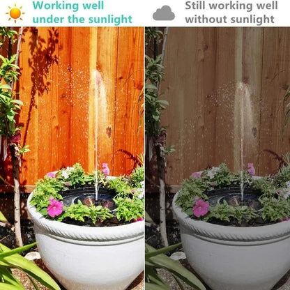 🔥Hot Sales 56% OFF🔥Fontaine solaire, pompe à eau submersible pour bain d'oiseaux avec 4 buses et panneau solaire de 1,4 W, idéale pour l'arrosage extérieur de bassins, piscines, jardins et aquariums.