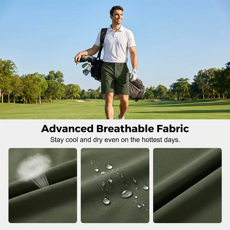 👖Short de golf de performance pour homme en tissu extensible dans les 4 sens🏌️‍♂️Confort et élégance garantis  ⛳