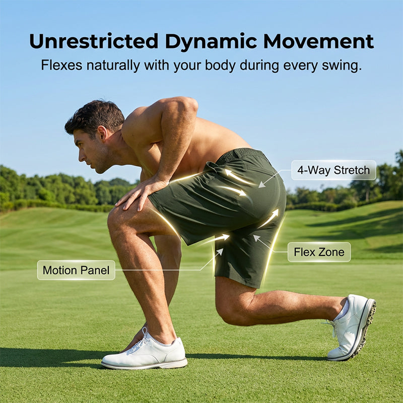 👖Short de golf de performance pour homme en tissu extensible dans les 4 sens🏌️‍♂️Confort et élégance garantis  ⛳