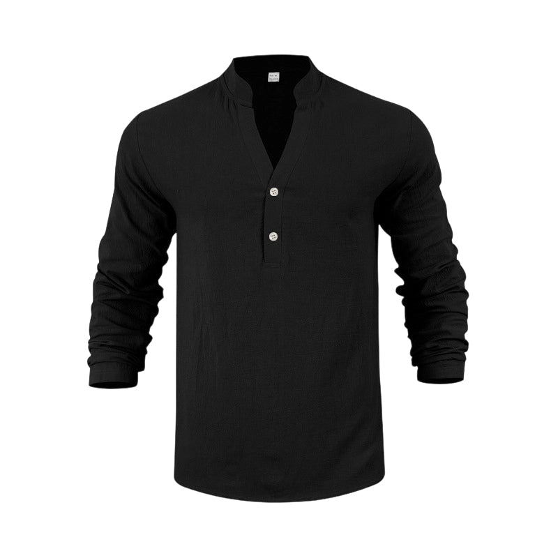 📢📢50 % de réduction !! ⏰T-shirt Henley décontracté pour homme, style automnal